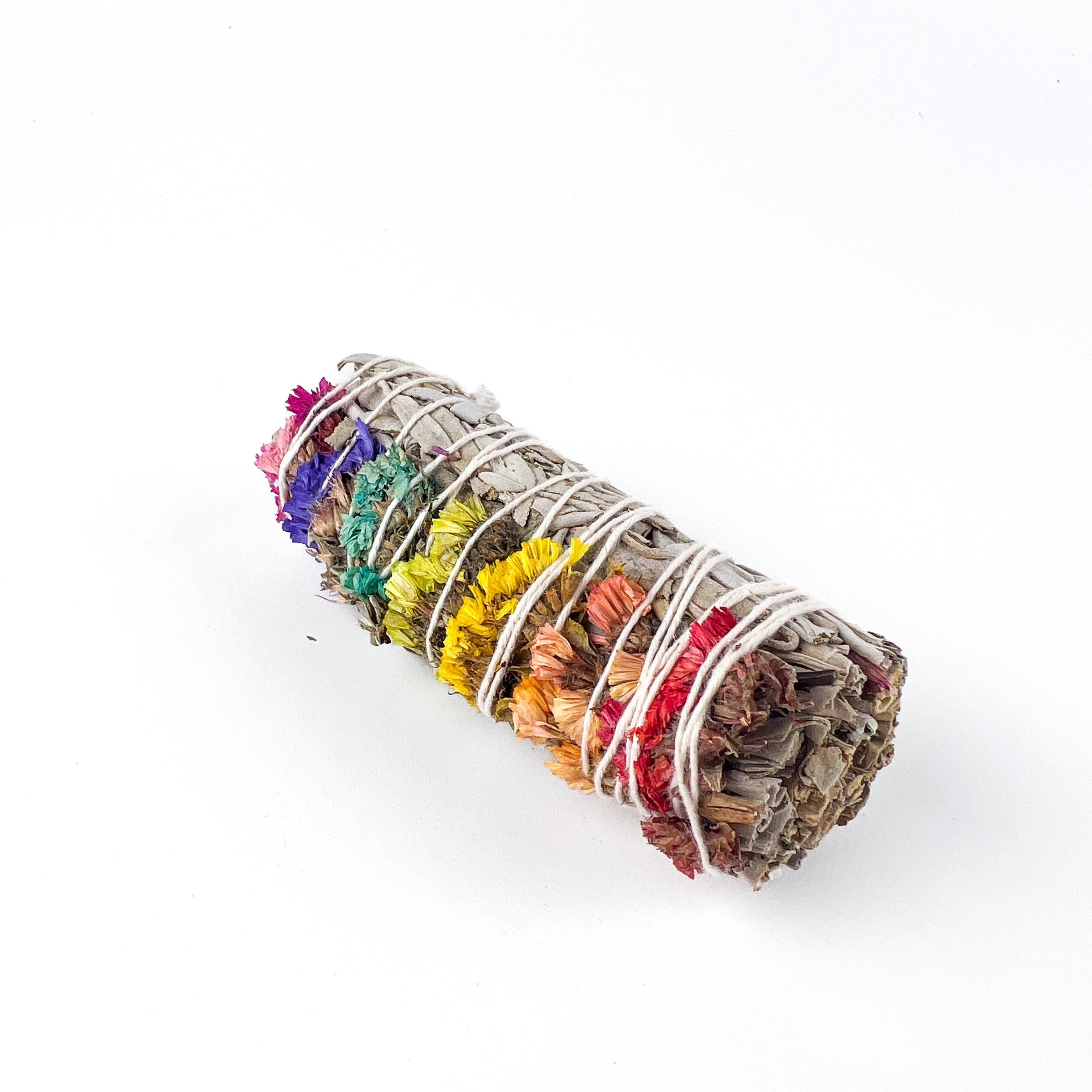 GREENROOTS USA LLC - Wholesale Sage Bundle - 7 Chakra Sinuata Flower White Sage 4" Organic Grown In Cali3