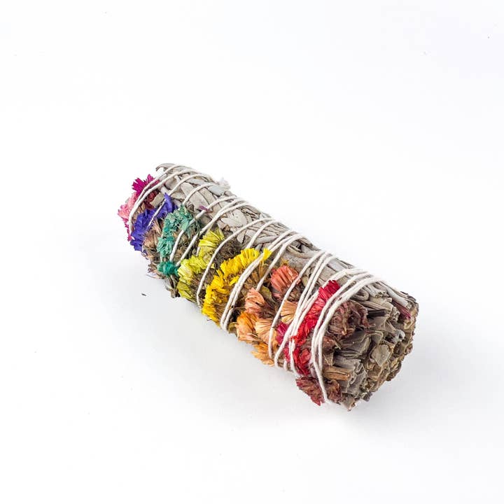GREENROOTS USA LLC - Wholesale Sage Bundle - 7 Chakra Sinuata Flower White Sage 4" Organic Grown In Cali3