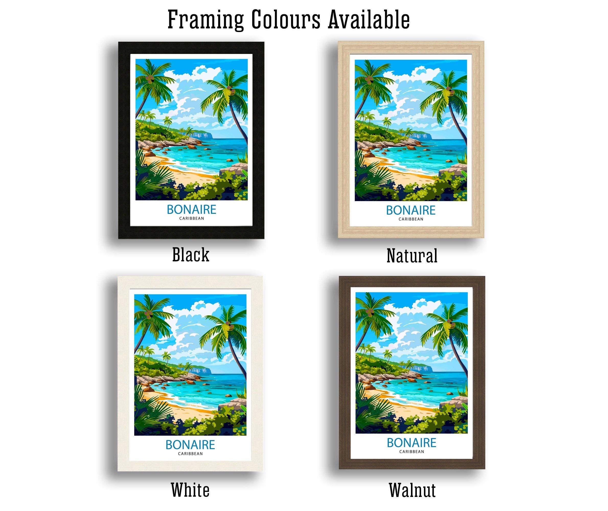 InkNPrintz – Großhandel Kunstdruck – Bonaire Karibik-Reiseposter5