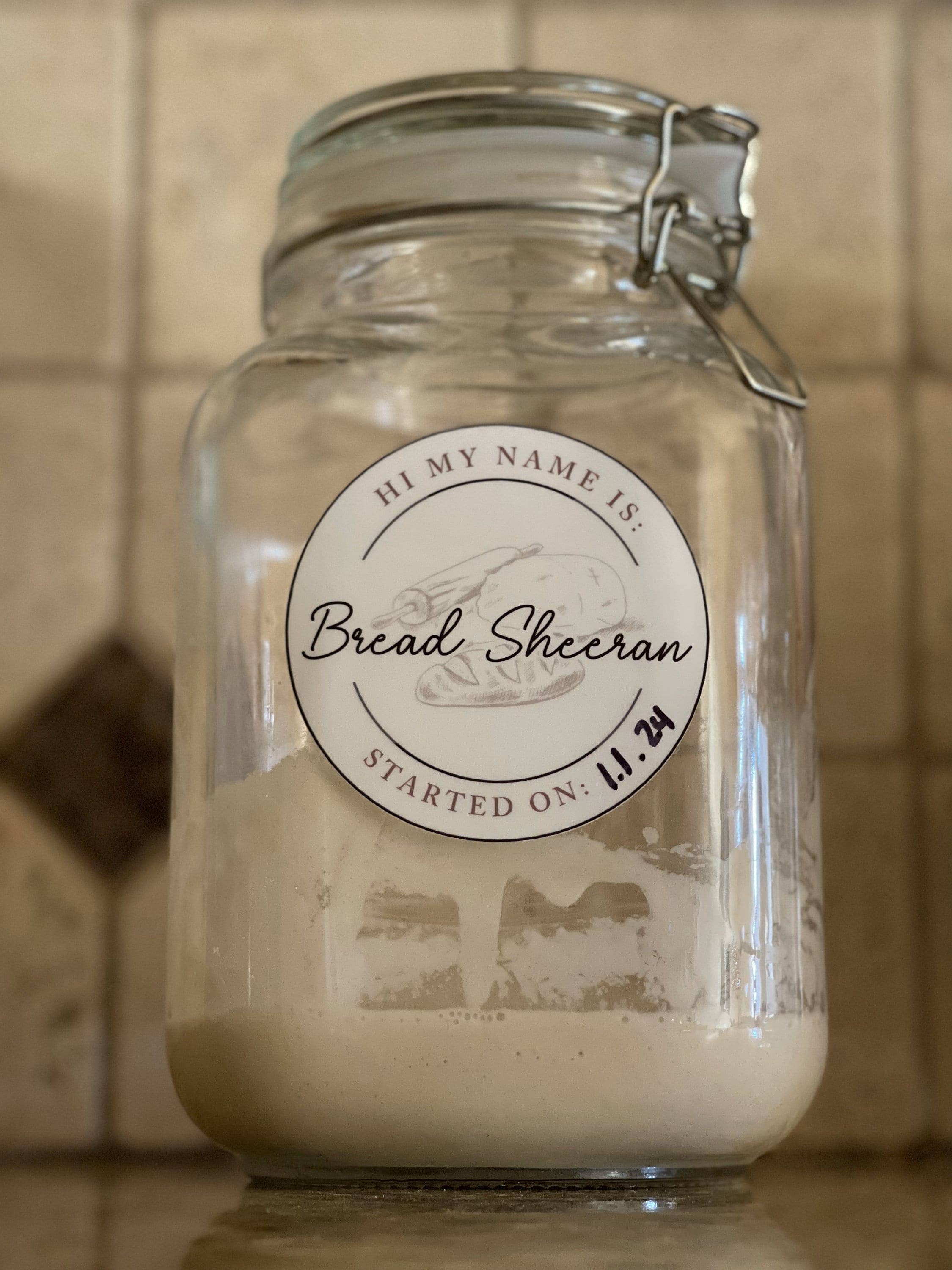 Ozark Sticker Company - Wholesale Sticker - Sourdough Starter Name Stickers- Hi My Name Is:Bread Sheeran1