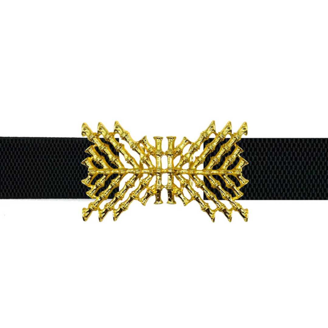Garland Bags - Wholesale Belt Buckle - Women's - Crisscross Bamboo Interchangeable Belt Buckle2