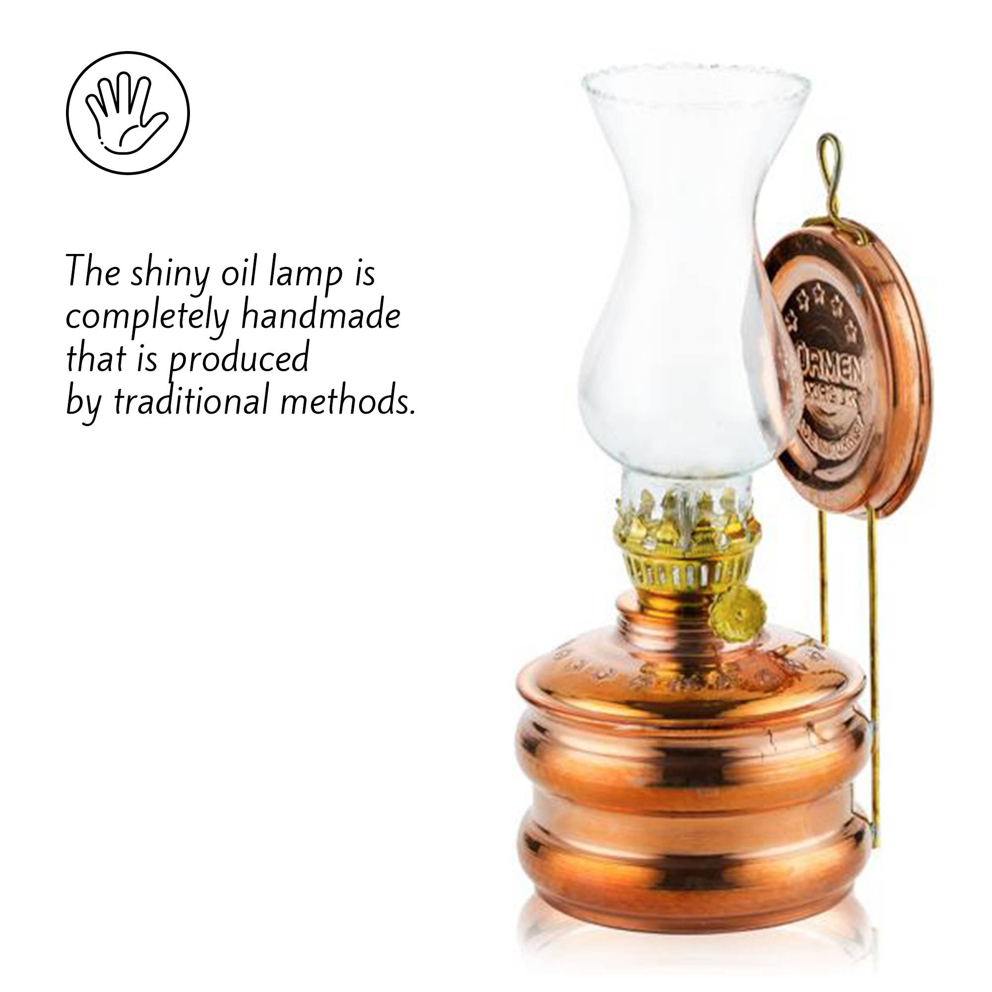 Hakan - Vente Diffuseur d'huile essentielle à chaleur - Lampe à huile murale traditionnelle en cuivre faite à la main3