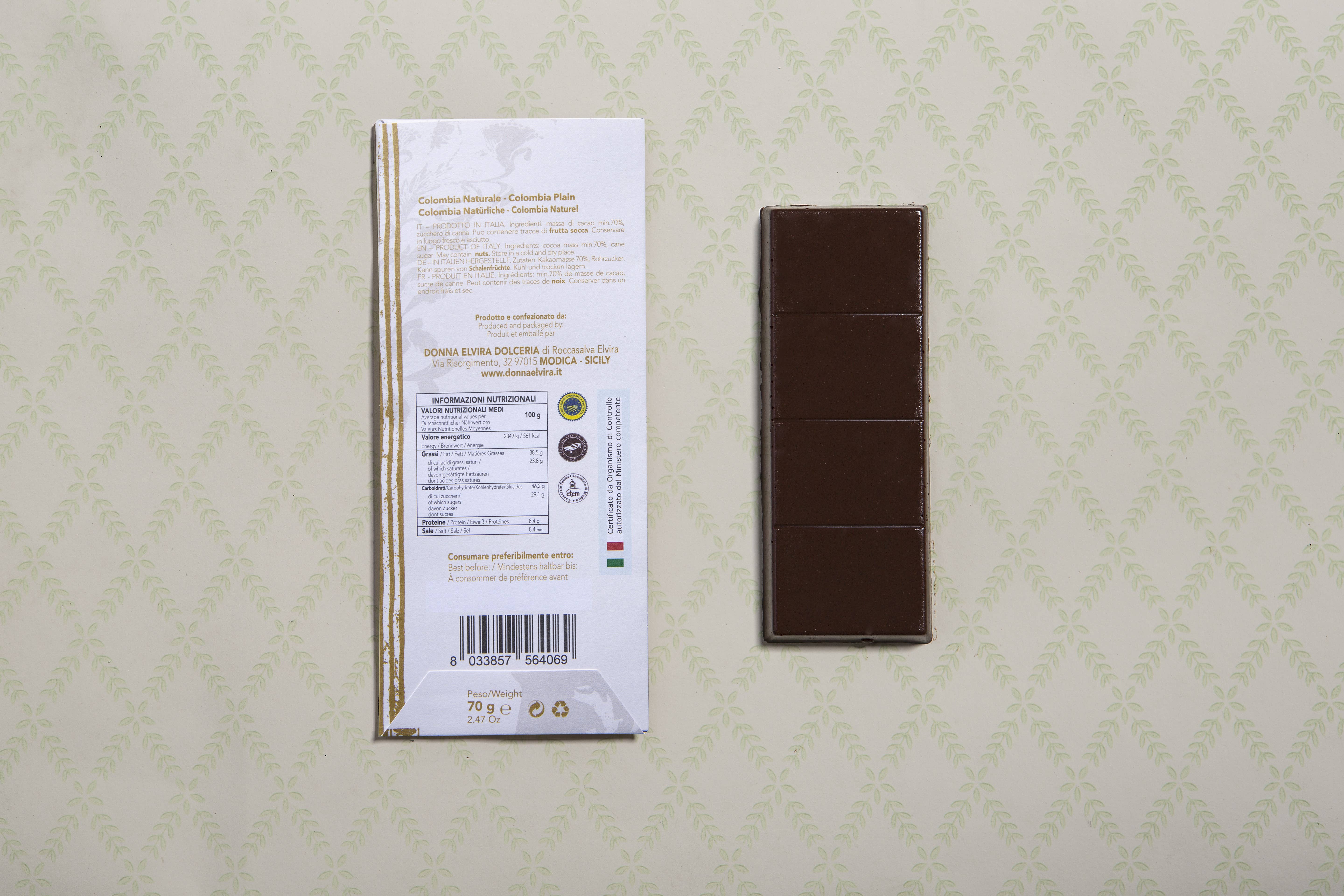 DONNA ELVIRA dolceria di Roccasalva Elvira - Wholesale Chocolate Bar - Modica IGP chocolate with 70% cocoa3