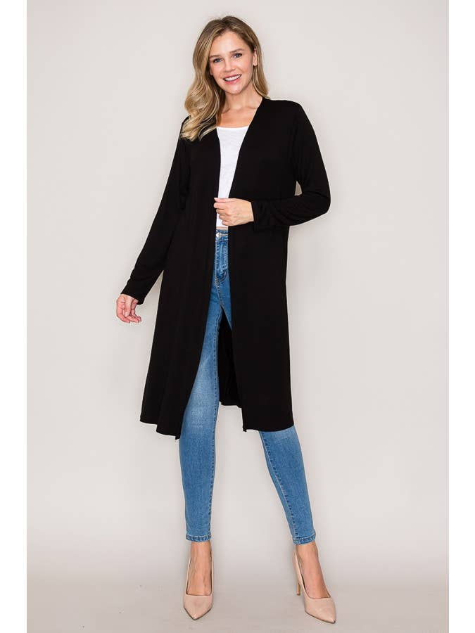 Chris & Carol Apparel - Wholesale Cardigan - Women's - KNIT LONG SLEEVE CARDIGAN