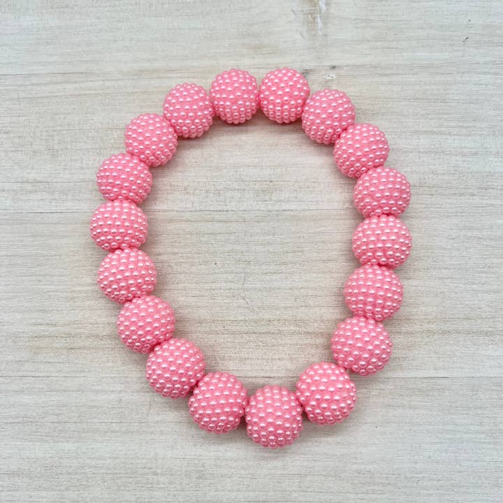 Spring Pink Berry Necklace for wholesale by My Trendy Little Pup