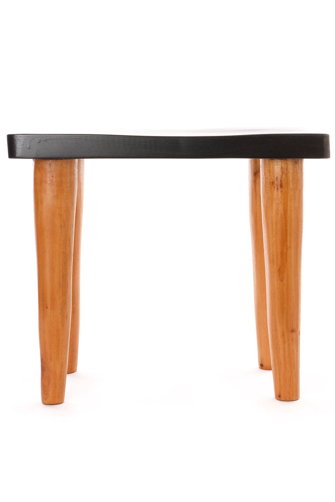 African Modern - Wholesale Stool - Black and Natural Cedrela Wood Anantu Table or Stool1