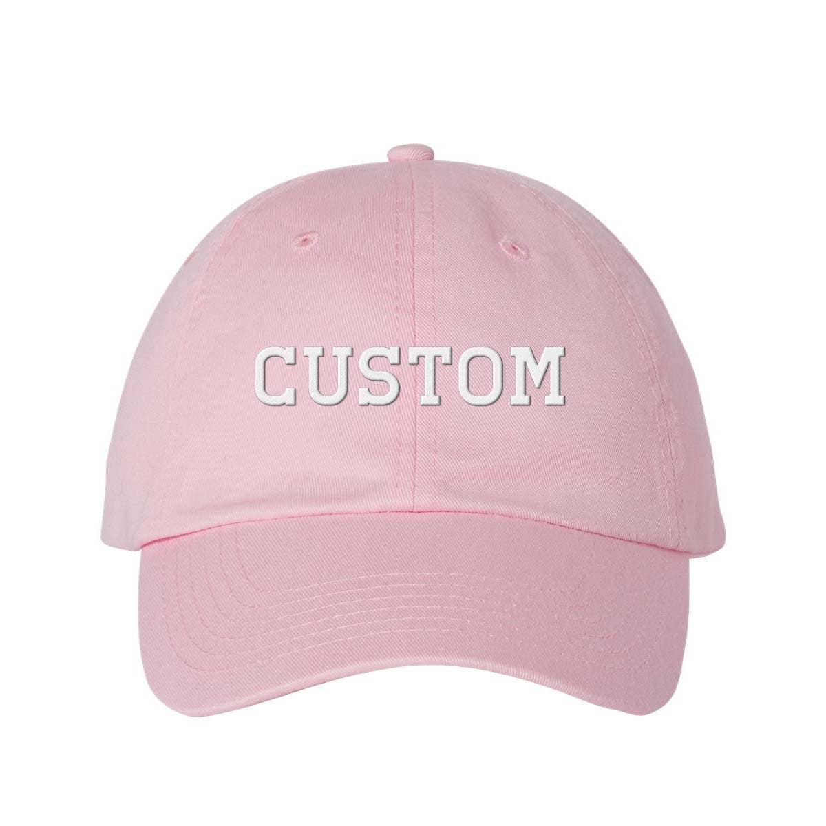 Lucky Luna Apparel – wholesale Baseball cap – Unisex – Custom Text Regular Block Embroidered Dad Hat9