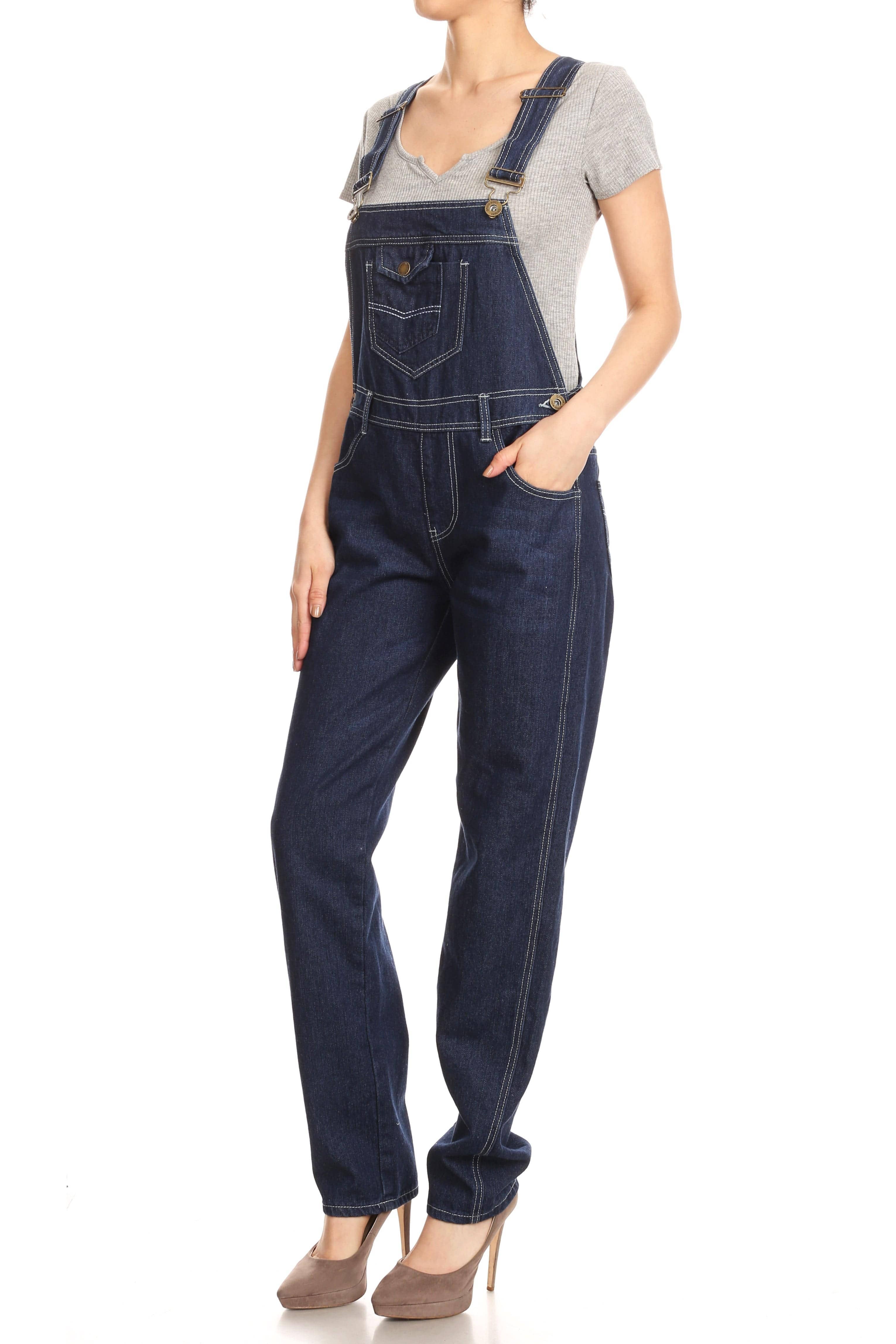 Anna Kaci Wholesale - Wholesale Overalls - Women's - Vintage Straight-Leg Overalls31