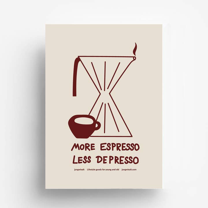 5 x Espresso Digital Print DIN A3 for wholesale by jungwiealt