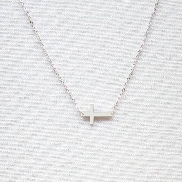 Faith & Life Christian Brands - Wholesale Pendant/Charm Necklace - Horizontal Cross Necklace