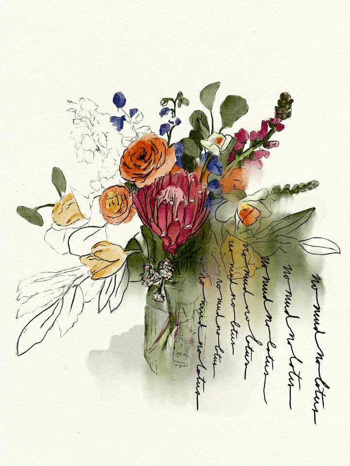 Geen modder, geen lotus - Een nieuw begin voor wholesale door Monochrome Canvas