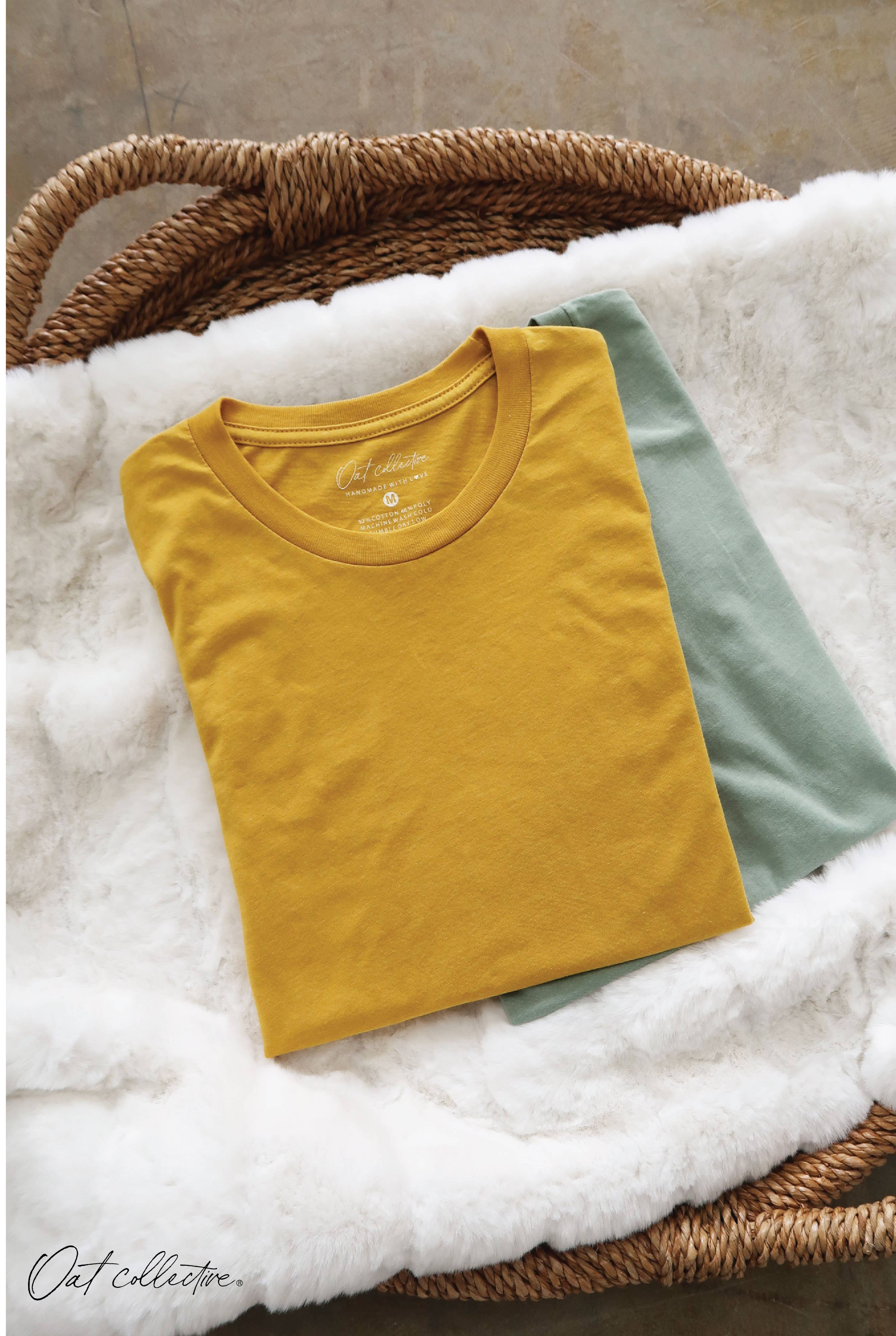 OAT COLLECTIVE - Vendita all'ingrosso Maglietta serigrafata - Donna - Maglietta Basic Solid8