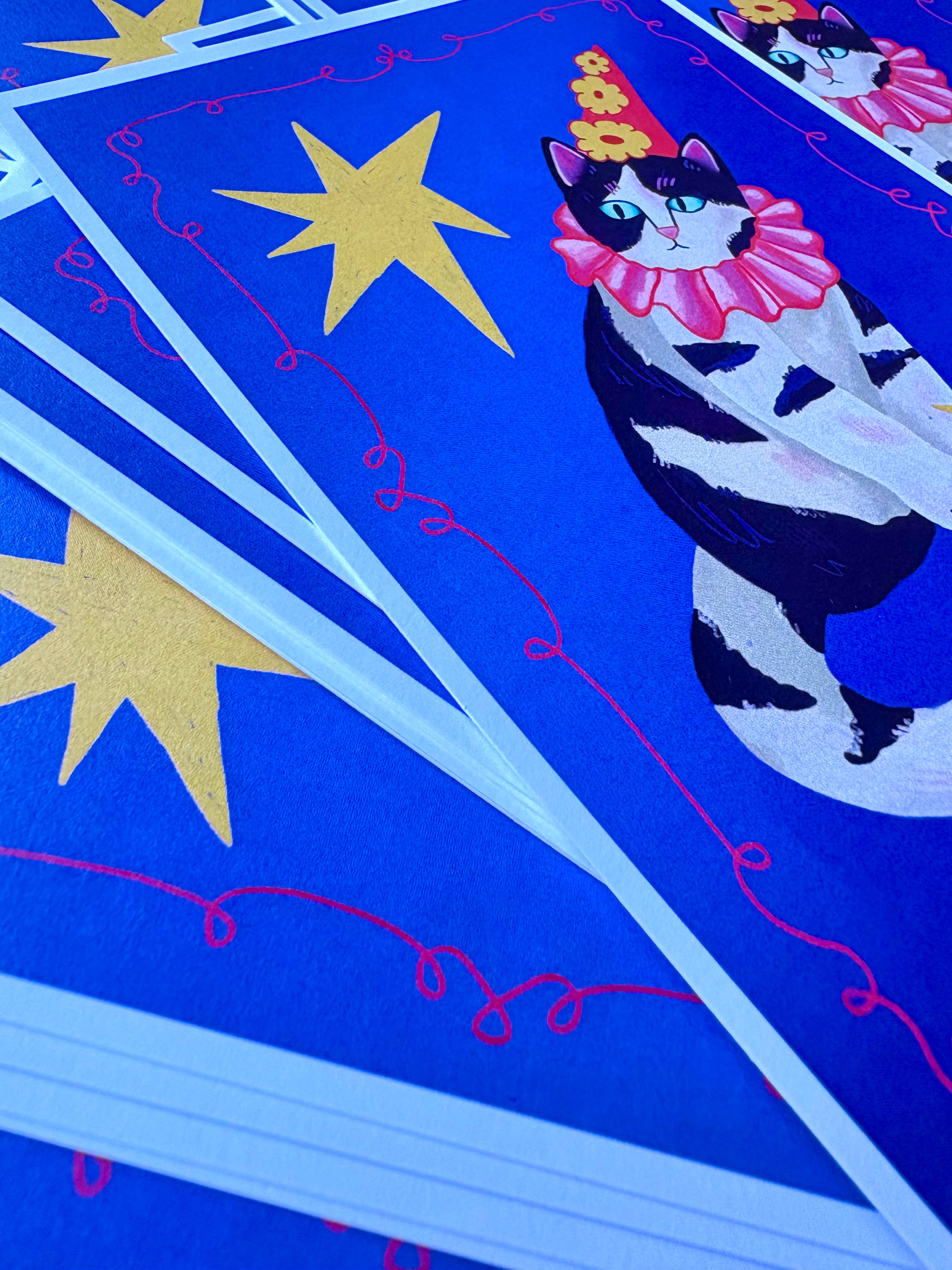 Camilla Watson Art - Wholesale Art Print - Cat Clown | Fine Art Print | 5 x 7 inches2