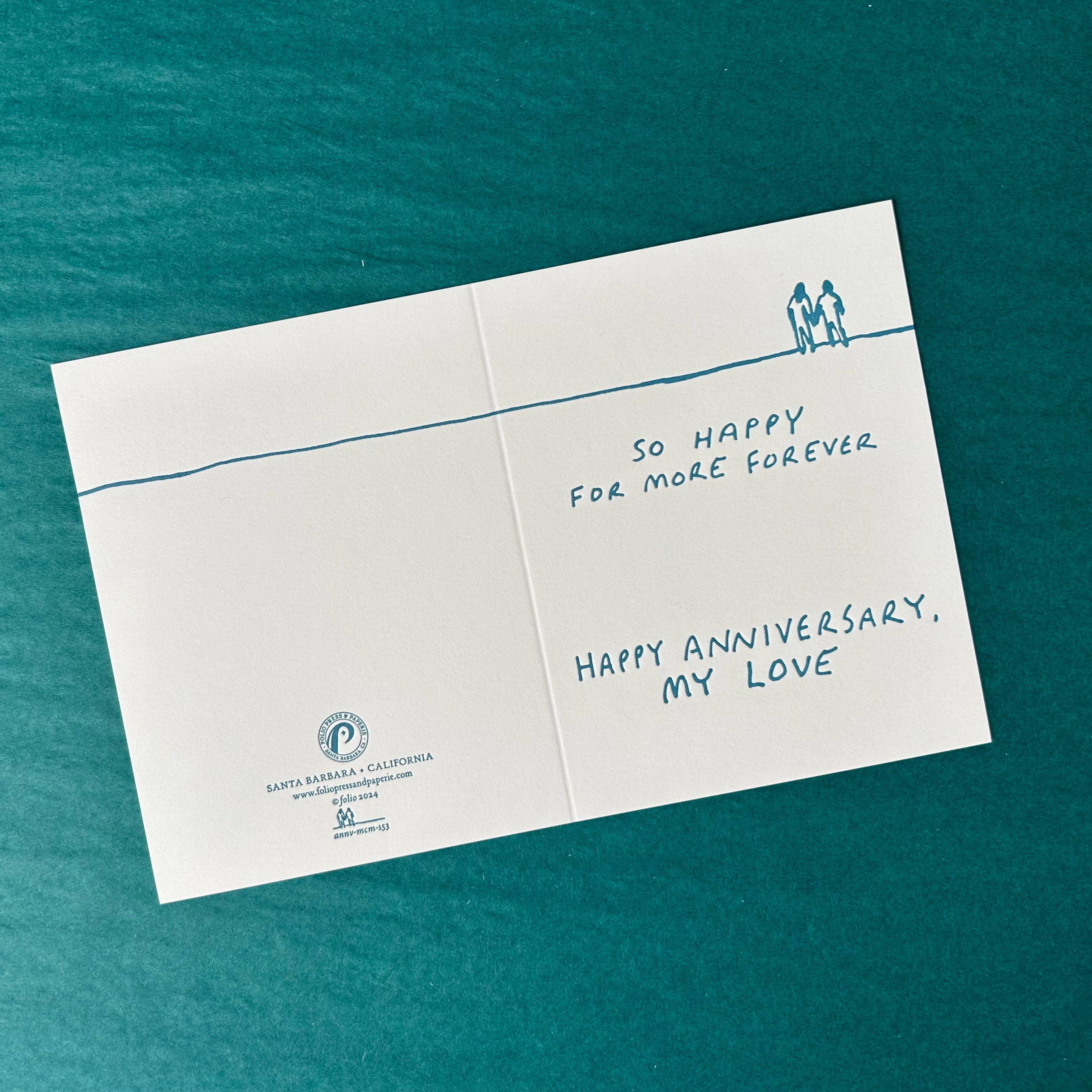 folio press & paperie - Wholesale Anniversary Card - More Forever Anniversary Card1