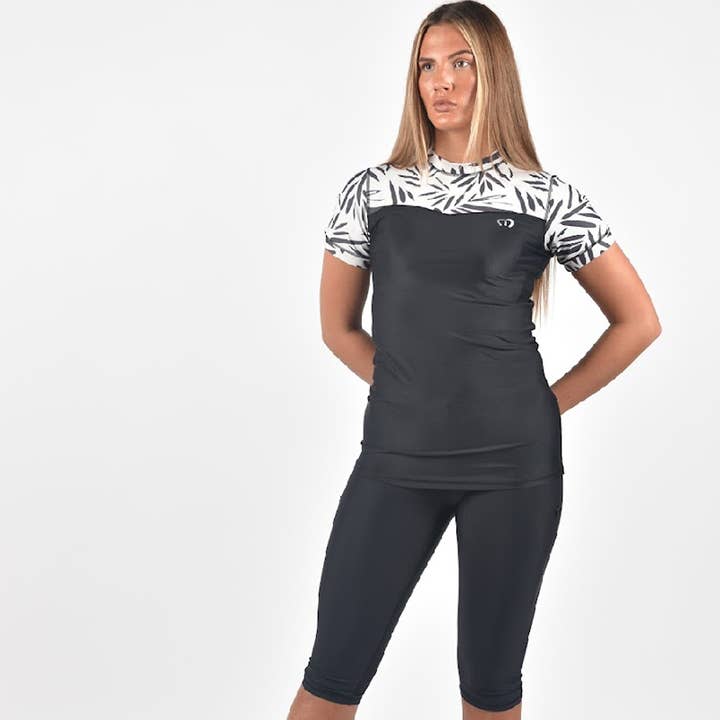 Short Sleeve Rash Guard Tracey Swimwear for wholesale by Modestly Active