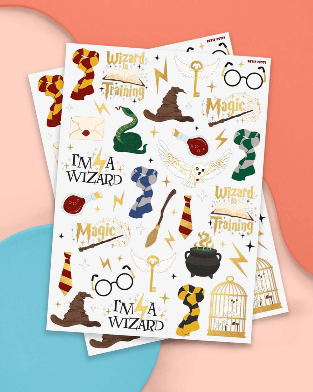xo, Fetti - Wholesale Temporary Tattoo - Wizard Tats - 56 temporary tattoos, kids party, Harry Potter2