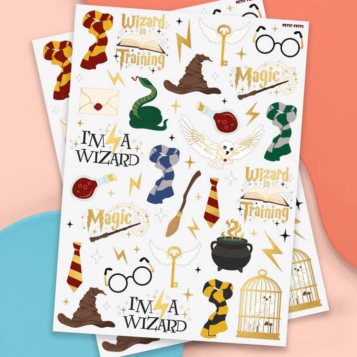 xo, Fetti - Wholesale Temporary Tattoo - Wizard Tats - 56 temporary tattoos, kids party, Harry Potter2