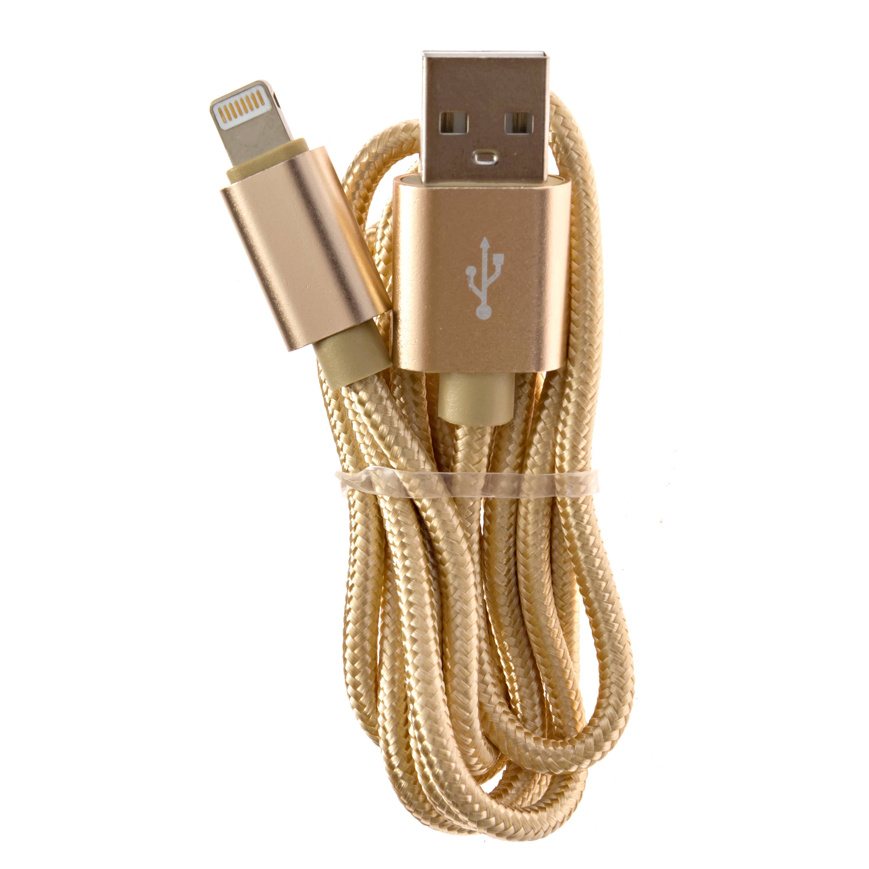 Xpress Tech Cell Accessories XT - Wholesale Oplaadkabel - Xpress Tech 402 iPhone USB-A laad- en synchronisatiekabel - goud2