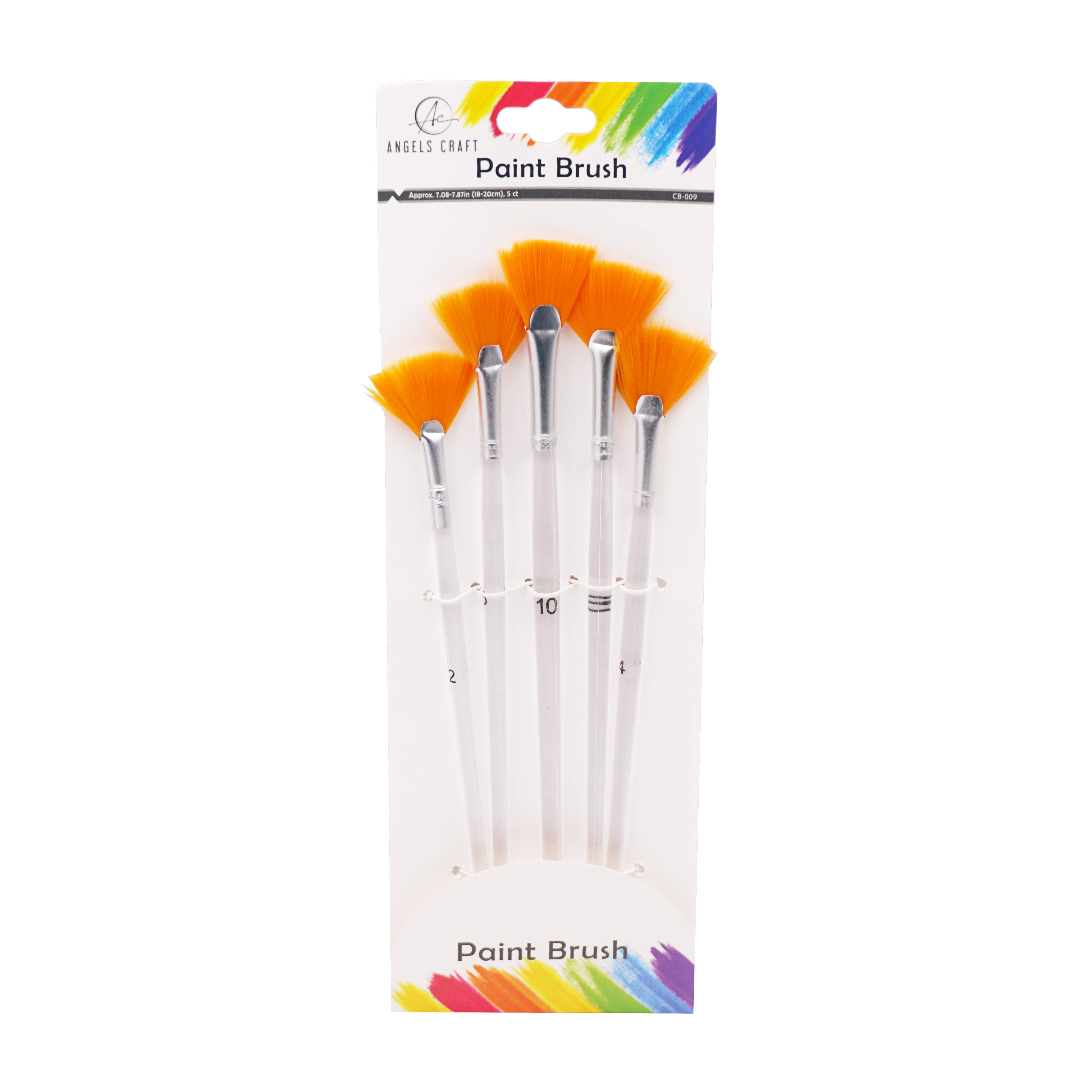 Angels Craft - Wholesale Paint/Wax Brush - Paint Brush Set, 5-ct (6 styles available)10