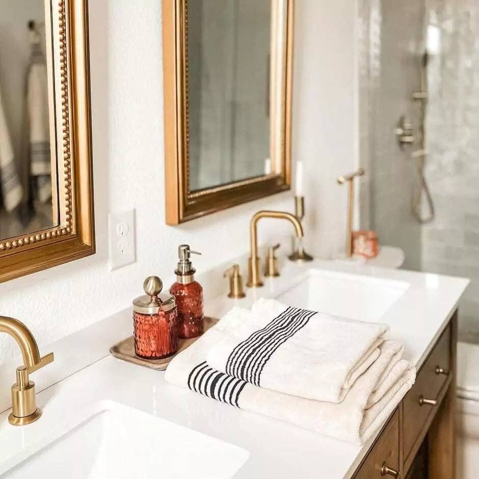 The Loomia - Wholesale Bath Towel - Melika Turkish Cotton Striped Terry Towel12