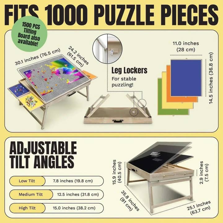 Puzzle Ready - Wholesale Puzzle - Adult - Puzzle Table with Legs – The Ultimate Jigsaw Puzzle Station for Families and Hobbyists2