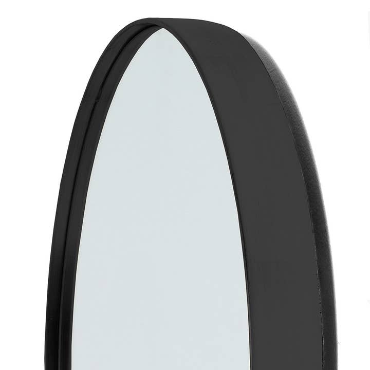 Gdeco - Wholesale Wall Mirror - Black Oval Mirror 74*44*4 Cm4