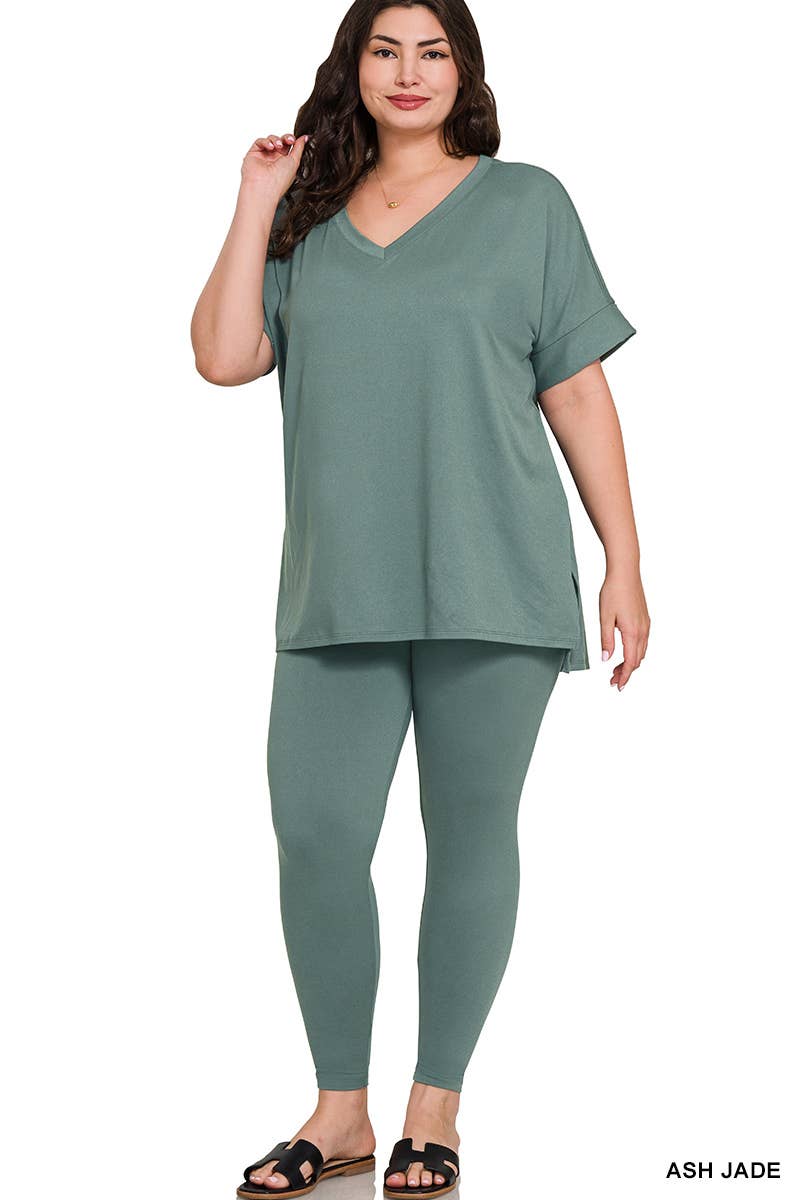 42POPS - Wholesale Lounge Set - Women's - `.Plus Microfiber Lounge Wear 2 Pc Set52