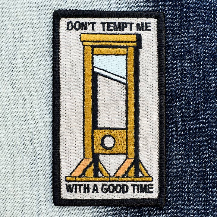 Retrograde Supply Co. - Wholesale Patch - Don't Tempt Me (Iron-On Patch)1
