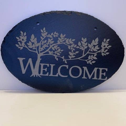 Cartel de pizarra de bienvenida para venta al por mayor de D&P Woodworks and Engravings, LLC