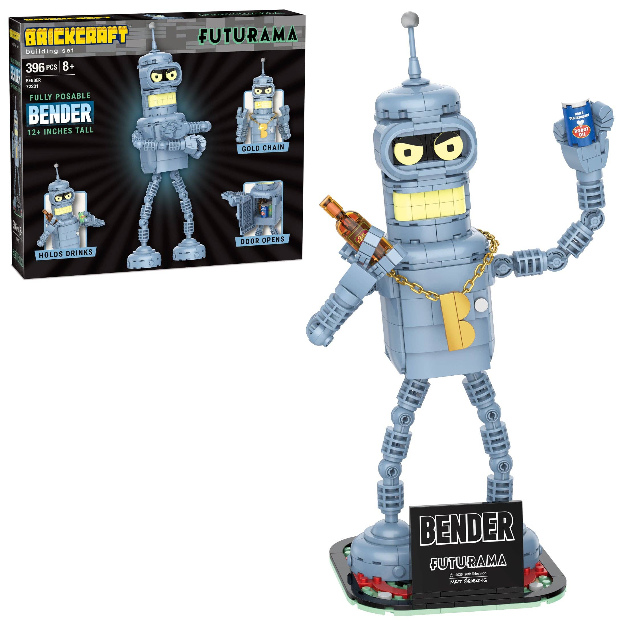 Brickcraft - Wholesale Building Set - Kids - Futurama Bender Brick Building Figure1