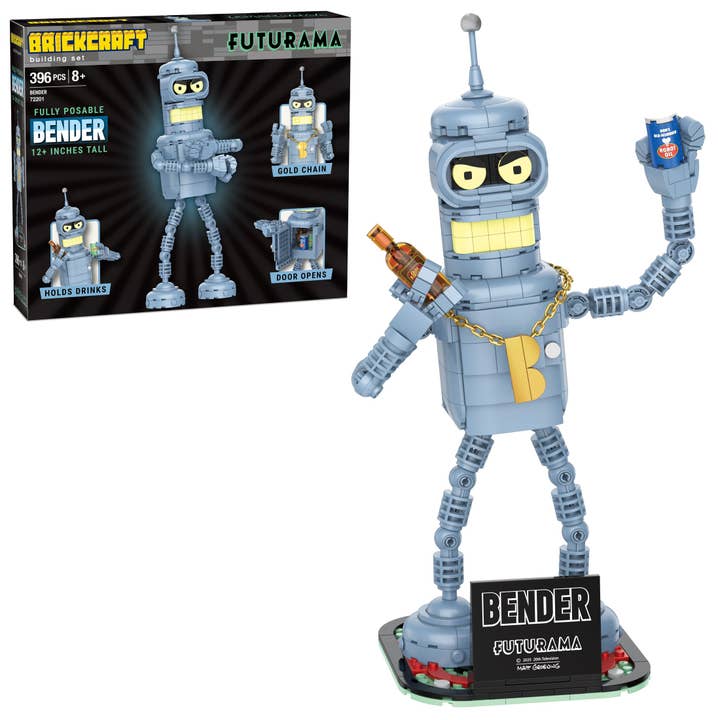 Brickcraft - Wholesale Building Set - Kids - Futurama Bender Brick Building Figure1