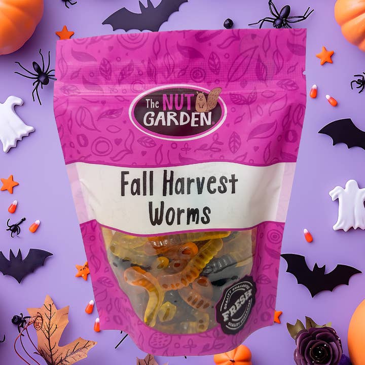 Gummi Worms, Fall Harvest for wholesale by The Nut Garden, Sweetables, Utah Truffles