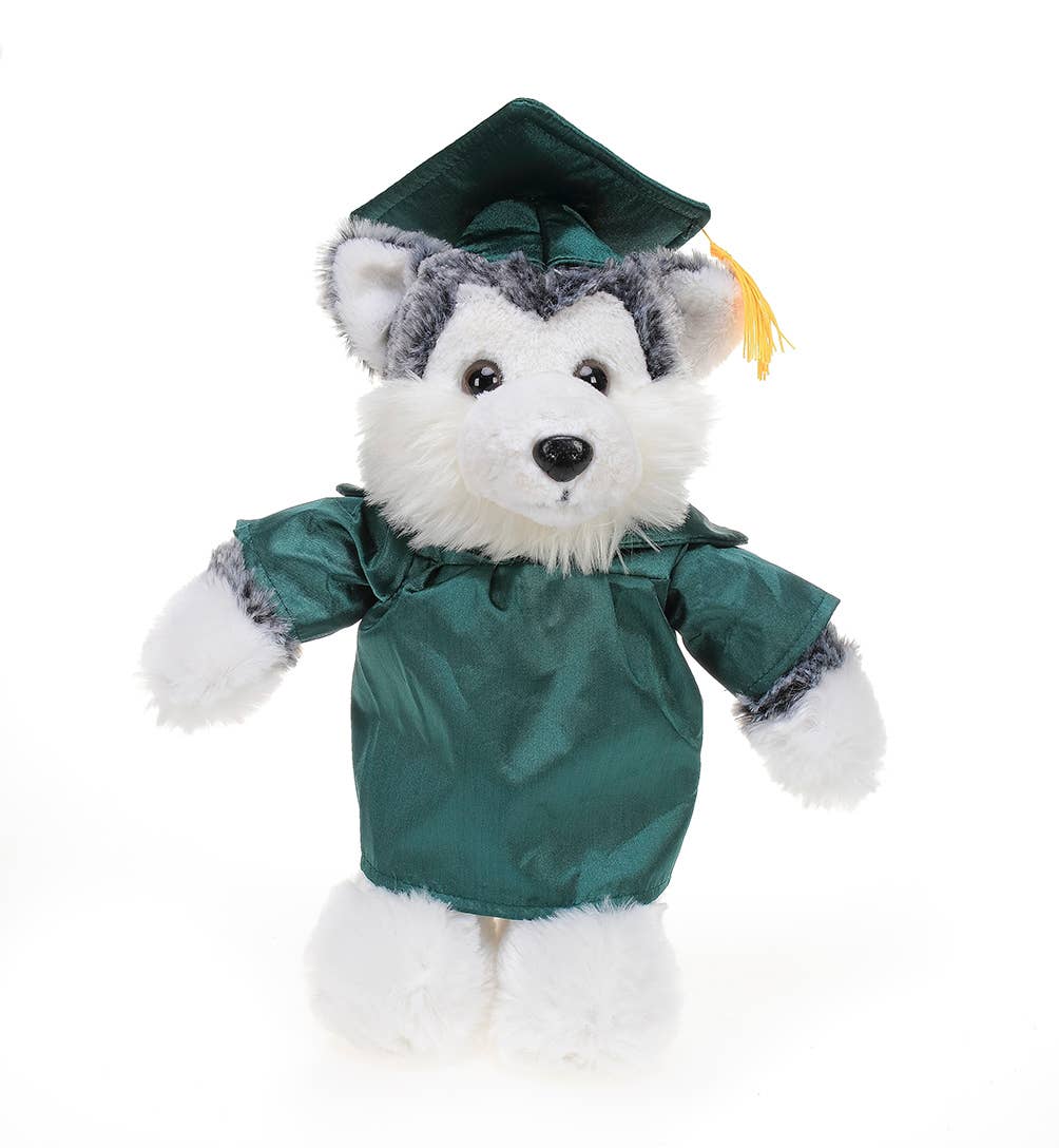 Plushland – wholesale Stuffed/plush toy – Kids & baby – Graduation Husky 8"1