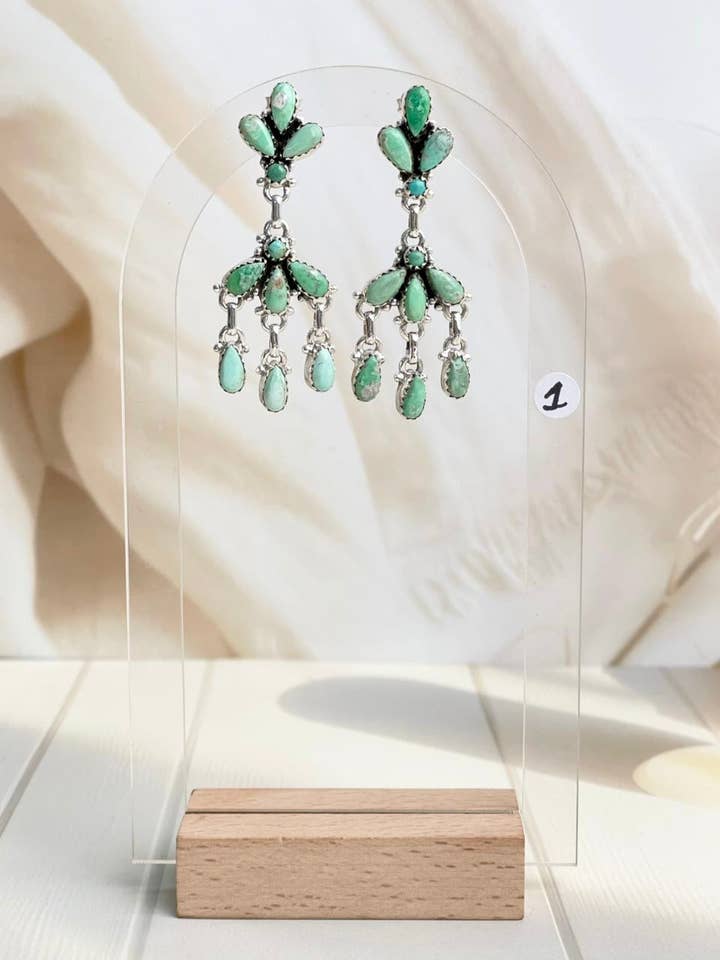 Boho Stone Fringe Drop Dangle Earrings for wholesale by Krush Kandy