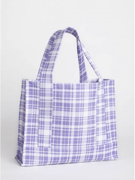 Saco xadrez Lavanda por atacado de Robin