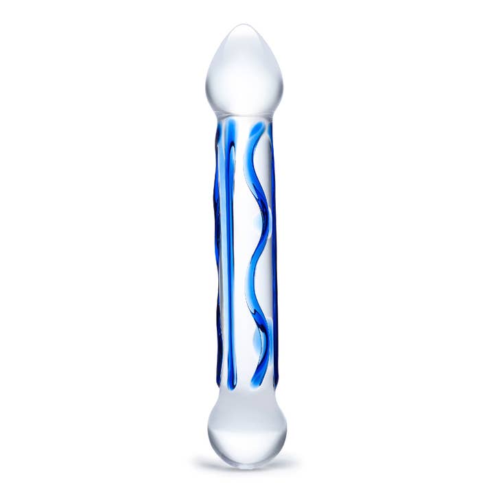 Lux Fetish Store – wholesale Sex toy – 6.5" Full Tip Textured Glass Dildo