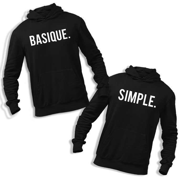 Basic couple hoodie. Simple. | Orelsan reference for wholesale by Planetee