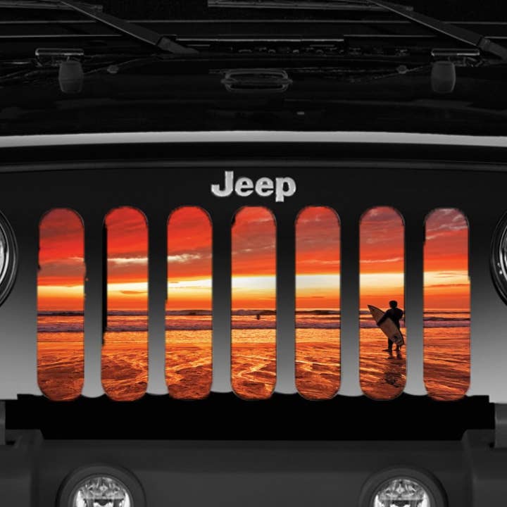 Endless Summer Surf Jeep Grille Insert for wholesale by Dirty Acres