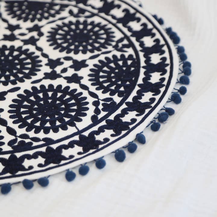 Kapda Casa - Wholesale Chair Cushion - Marruecos Azul Redondo Cojin | Redondo1