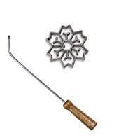 2-Pc Double Snowflake Rosette Set, 3.3 inch diameter Rosette Mold for wholesale by Kitchen Supply Wholesale