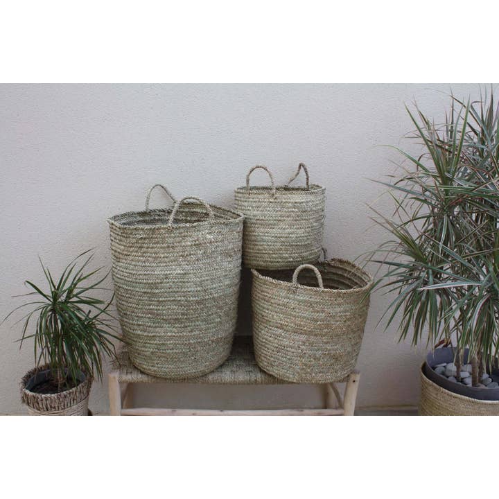 Boutique Huléti - Wholesale Basket - Storage basket - 100% NATURAL - Laundry basket Bac Chest - 4 SIZES to choose from - wicker rattan straw