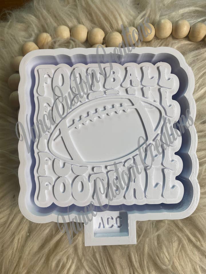 Voetbal, voetbal, Freshie Mold voor wholesale door Vance Custom Creations