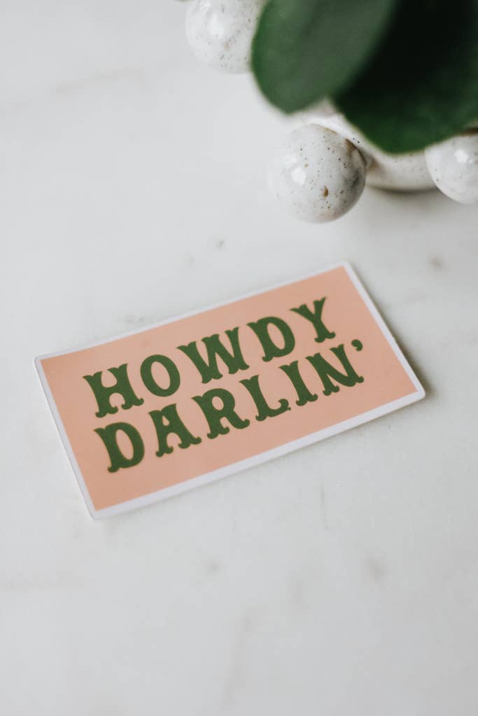 Crowned Free - Wholesale Sticker - Howdy Darlin' Decal   0
