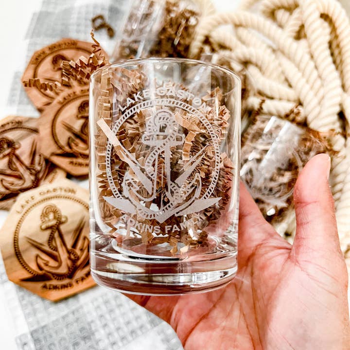 Mae Designs LLC - Wholesale Cocktail/Liquor Glass - Custom Rocks Glass1