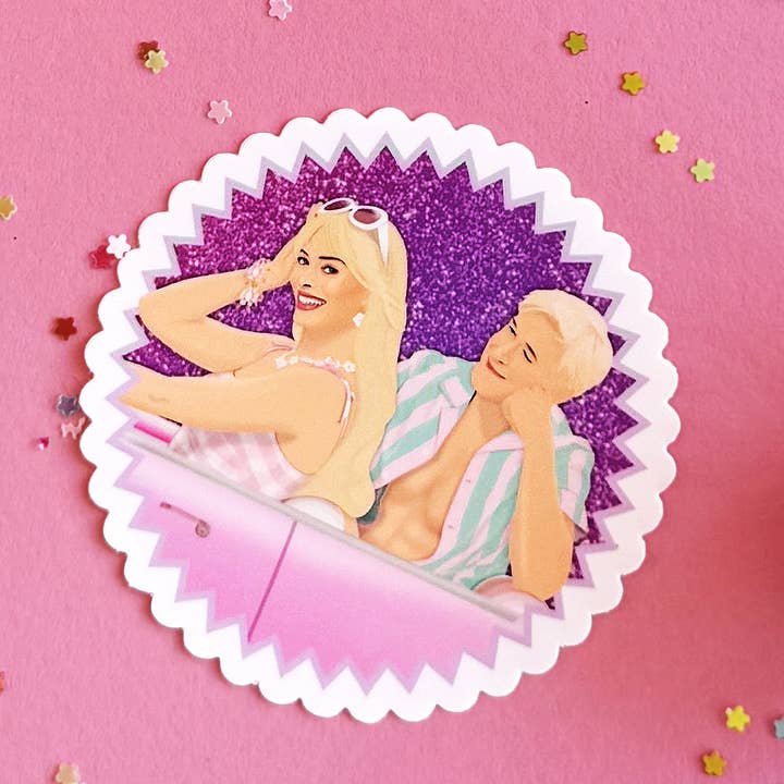 Shop Trimmings - Wholesale Sticker - Barbie Movie Barbie & Ken Margot Robbie Ryan Gosling Sticker2
