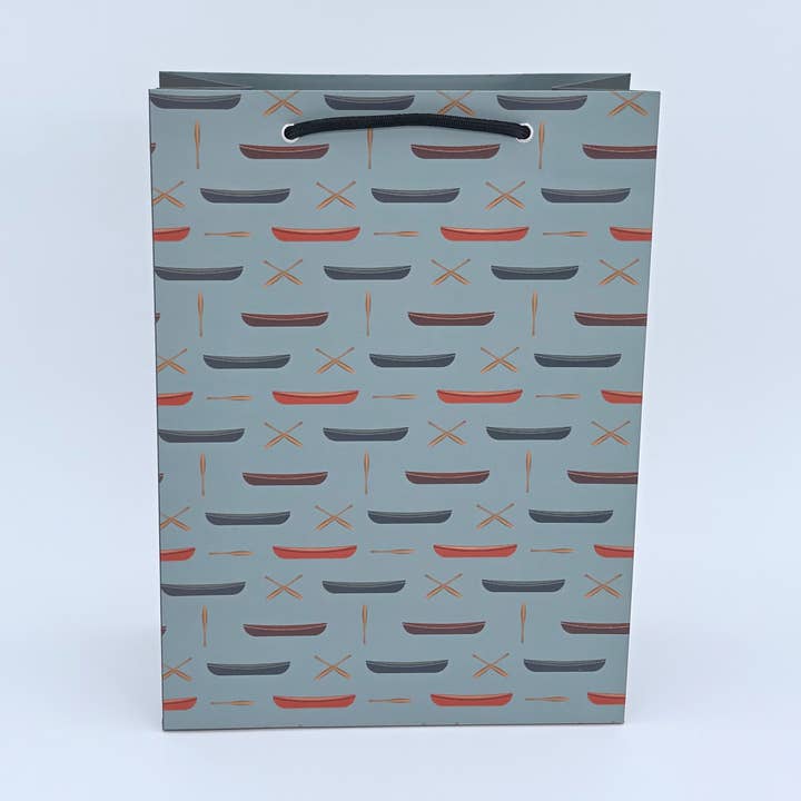 Wilderness Canoes Gift Bag for wholesale by Winterberry Paper Co.