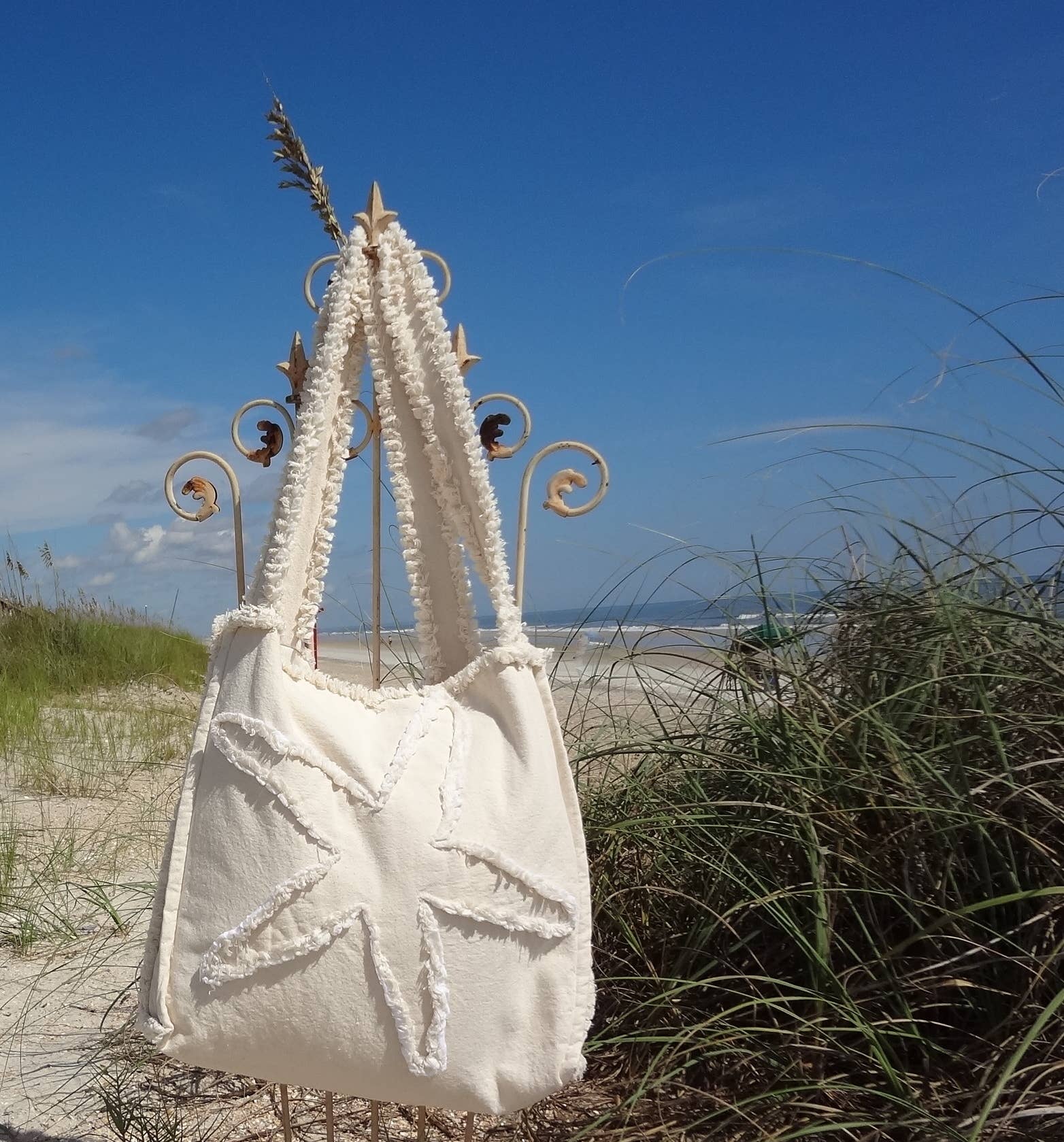 Sandy by the Sea Designs – Saco de praia por atacado – Bolsa de Praia Estrela-do-Mar Coastal0