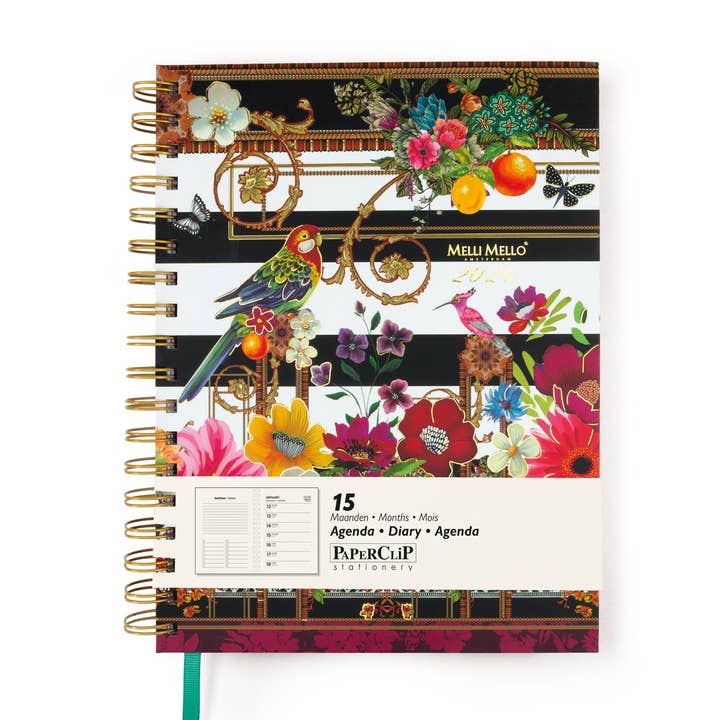 Melli Mello Paradise Stripe Bureau Agenda 2026 pour la vente par Melli Mello