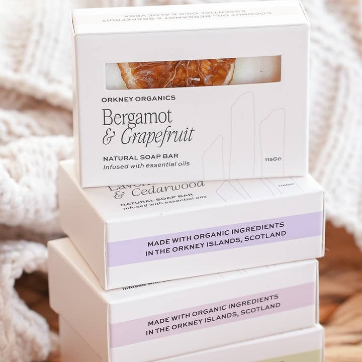 Moonshine Candle Co. – wholesale Bar Soap – Bergamot & Grapefruit Organic Soap Bar | Scottish Made2