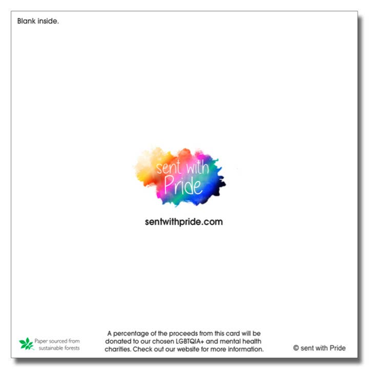 sent with Pride - Wholesale Birthday Card - Happy Birthday Daughter Transgender Trans lgbt Greeting Card